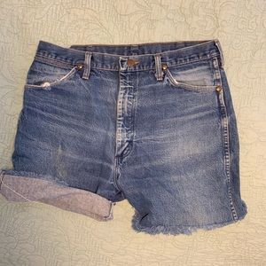 Vintage wrangle high waist cut-offs